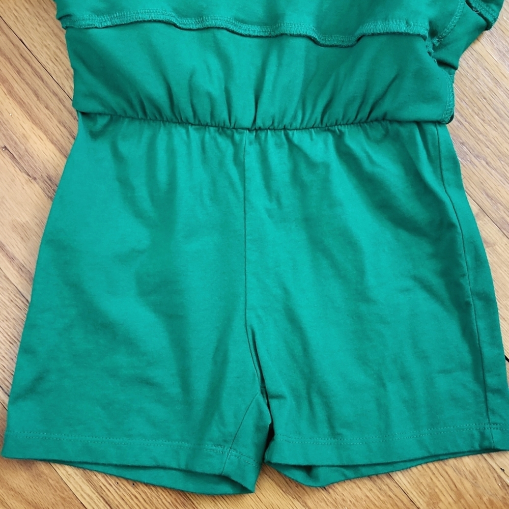 Hanna Andersson Vibrant Green Ruffled Skirt Skort Size 6/7 - Picture 3 of 5